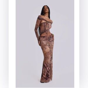 JADED LONDON - Dhana Macrame Maxi Dress NWT